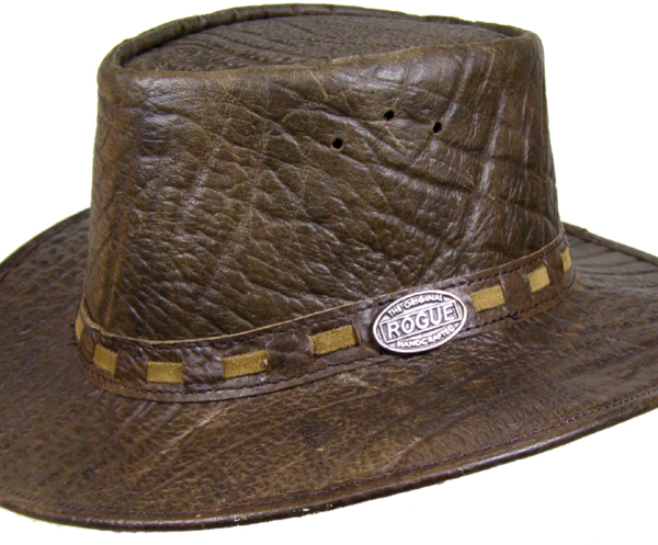 Rustic cowboy hat close-up